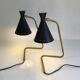 Pair of Italian “cocotte” lamps. 50s design