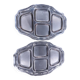 Silver-plated hors d'oeuvre dish with 4 compartments