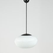 Suspension en verre Oopaline par Napako années 60