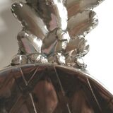 vintage pineapple silver metal trinket bowl