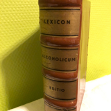 Vintage decanter Lexicon Alcoholicum Editio Helvetica