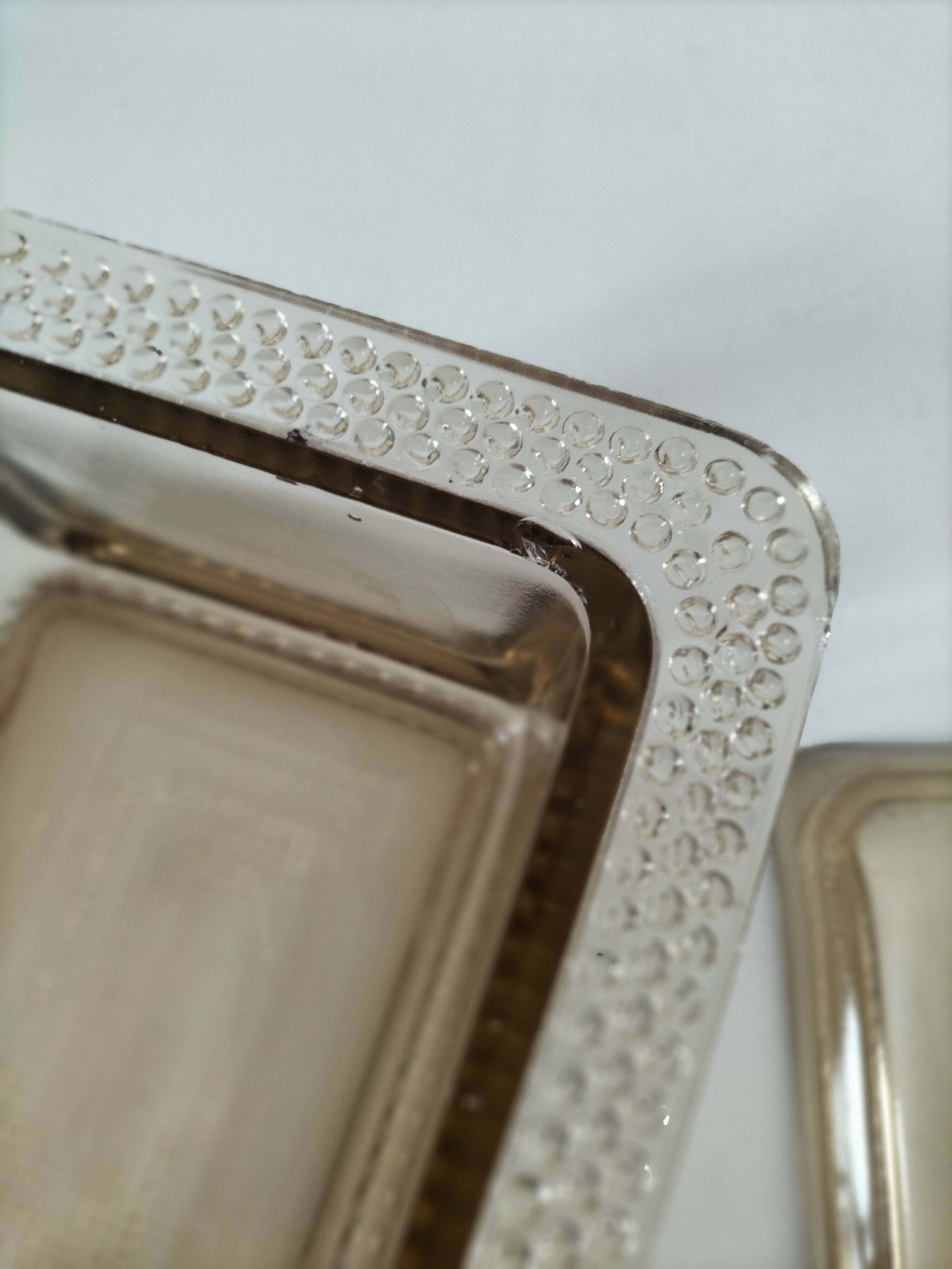 Vintage pressed glass box