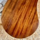 Kidney-shaped coffee table in mahogany, 1950s design