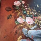 Oil painting on panel Original and signed by E. Cabal France Nature