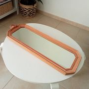 Miroir vintage octogonale avec fronton