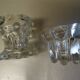 Set of 2 glass candle holders
