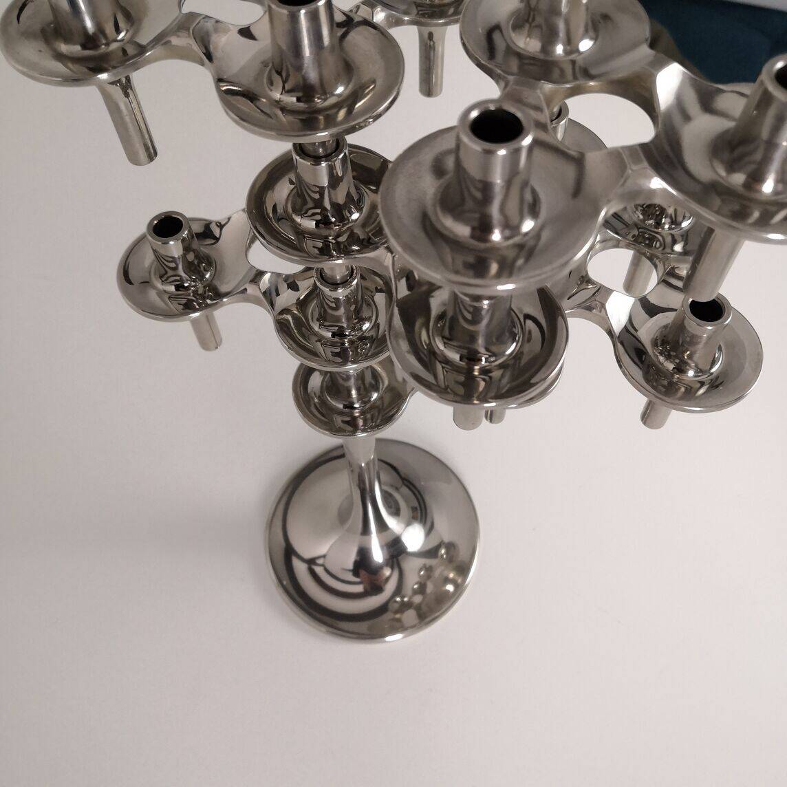 Set of 7 BMF "Orion" candle holders with foot