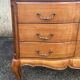 Louis XV style crossbow chest of drawers with 3 cherry drawers, 1960s
