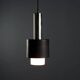 Vintage aluminium and glass chandelier, design, Italy, 1960s