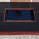 Signed coffee table (Jean Claude Mahey, 70s)
