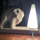 Art Deco Cubist Lamp – Primavera Workshop, Printemps. Vintage design with elephant