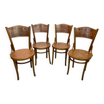 Set of 4 dining chairs by Thonet Mundus