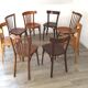 Ensemble de 8 chaises bistrot dépareillées