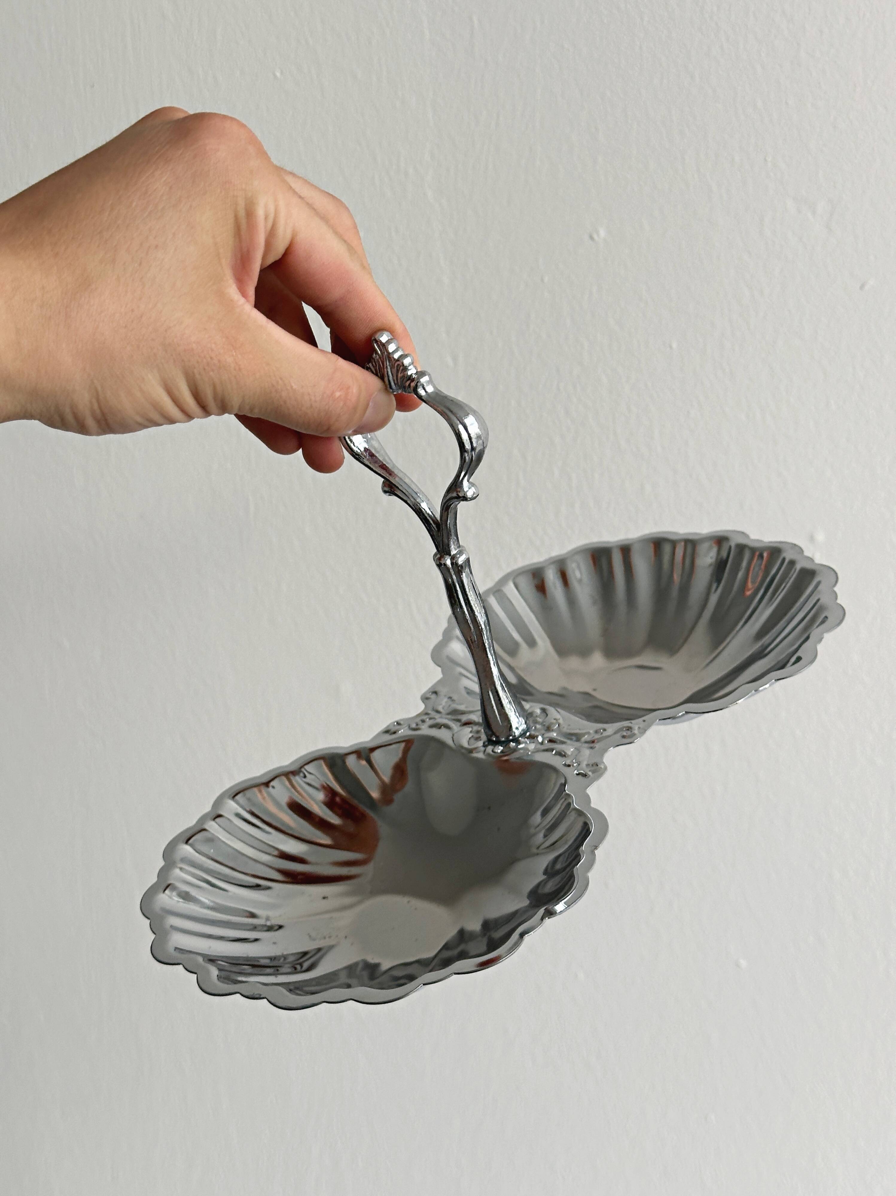 Lightweight metal double compartment plate