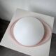 Pink glass wall lamp 1970s Gamma