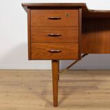 Bureau vintage Boomerang en teck par Peter Løvig Nielsen, Danemark, 1970
