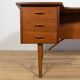 Bureau vintage Boomerang en teck par Peter Løvig Nielsen, Danemark, 1970