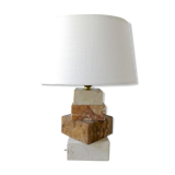 Marble lamp and travertine from the 1960s