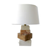 Marble lamp and travertine from the 1960s