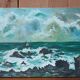 Painting on canvas, Marine 55×33 cm