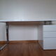 Bureau design laqué blanc