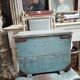 Old patinated wooden chest 18th