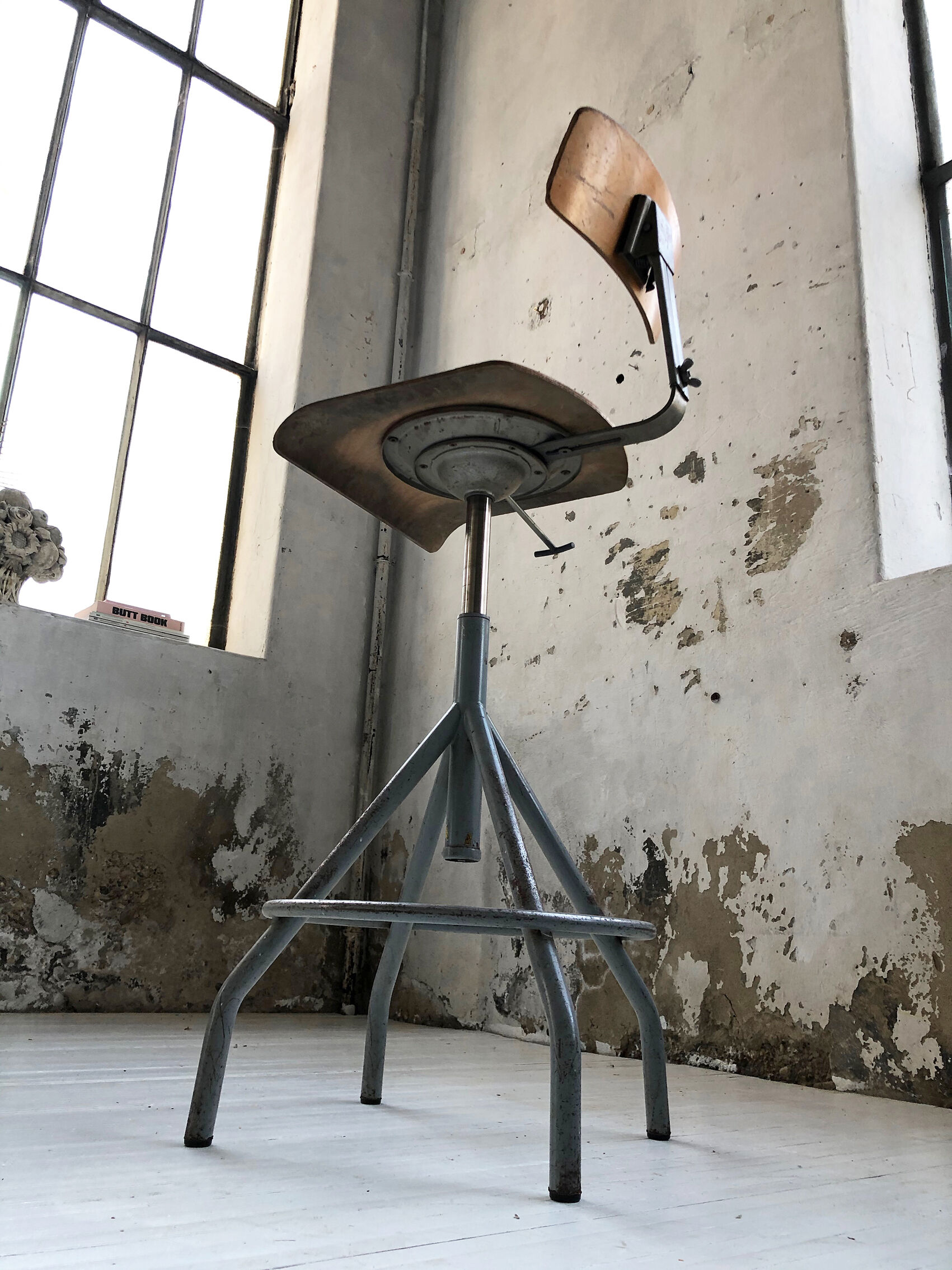 Pair high chairs industrial BAO workshop