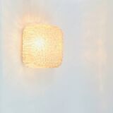 Mid-Century Amber Bubble Glass Wall Lamp by H. Tynell for Limburg, 1970s