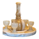 Alabaster liqueur service
