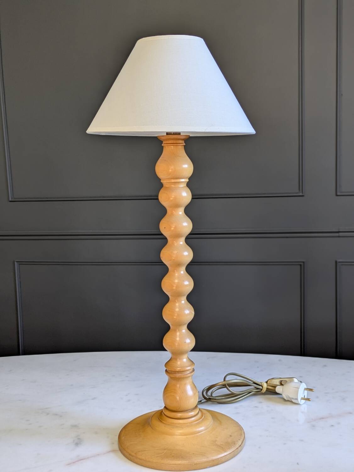 turned lamp base