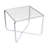 Table jarpen blanche postmoderne par niels gammelgaard pour ikea, 1983
