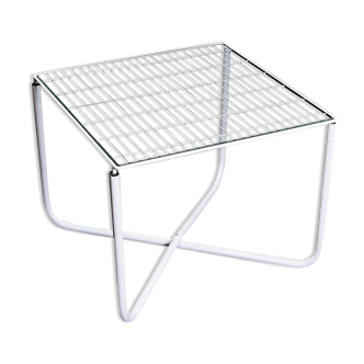 Postmodern white jarpen table by niels gammelgaard for ikea, 1983