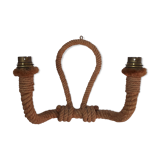 Handcrafted rope wall lamp