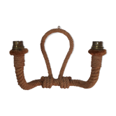 Handcrafted rope wall lamp
