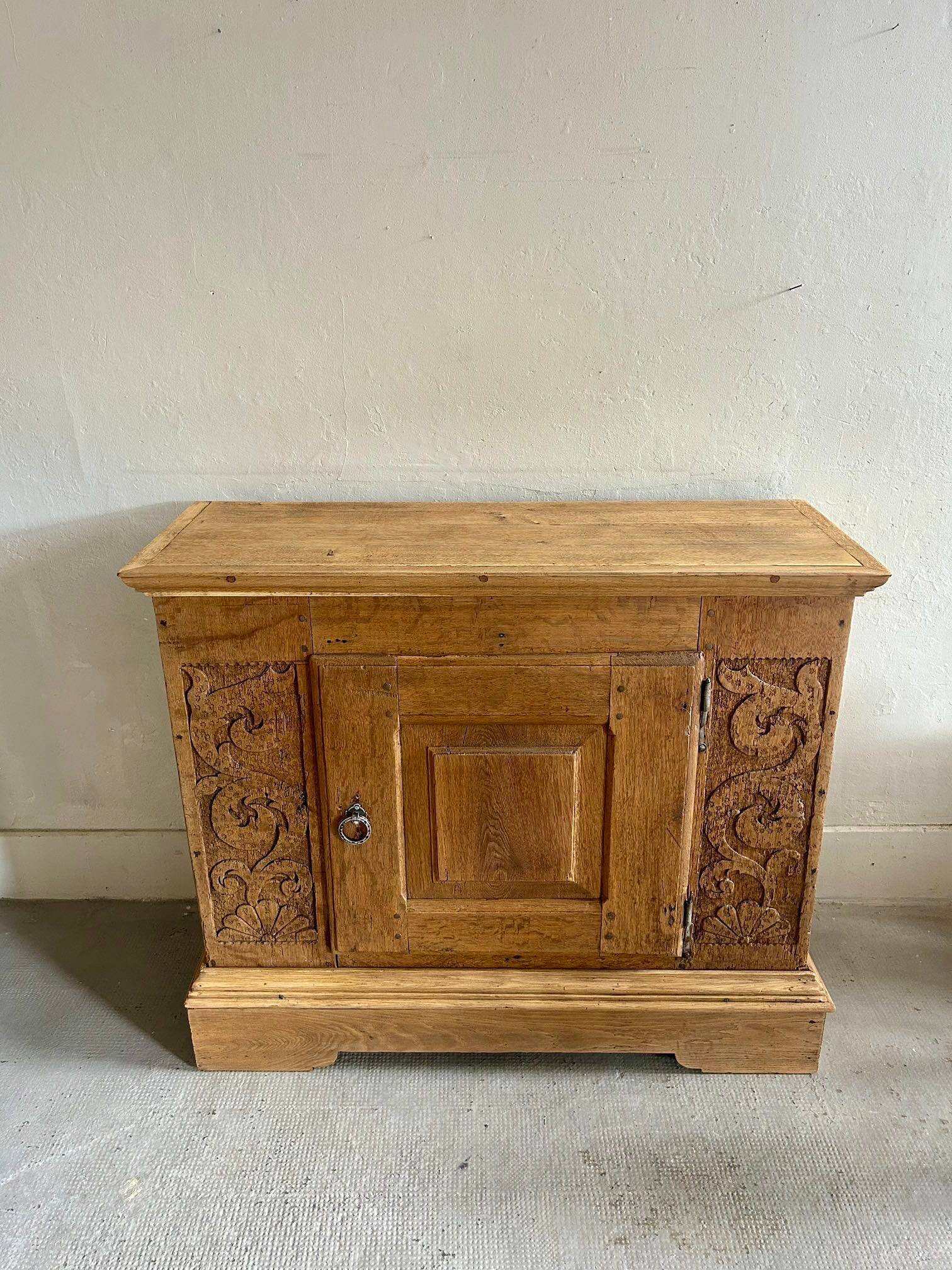 Antique carved oak sideboard