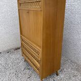 Rattan decorator secretary