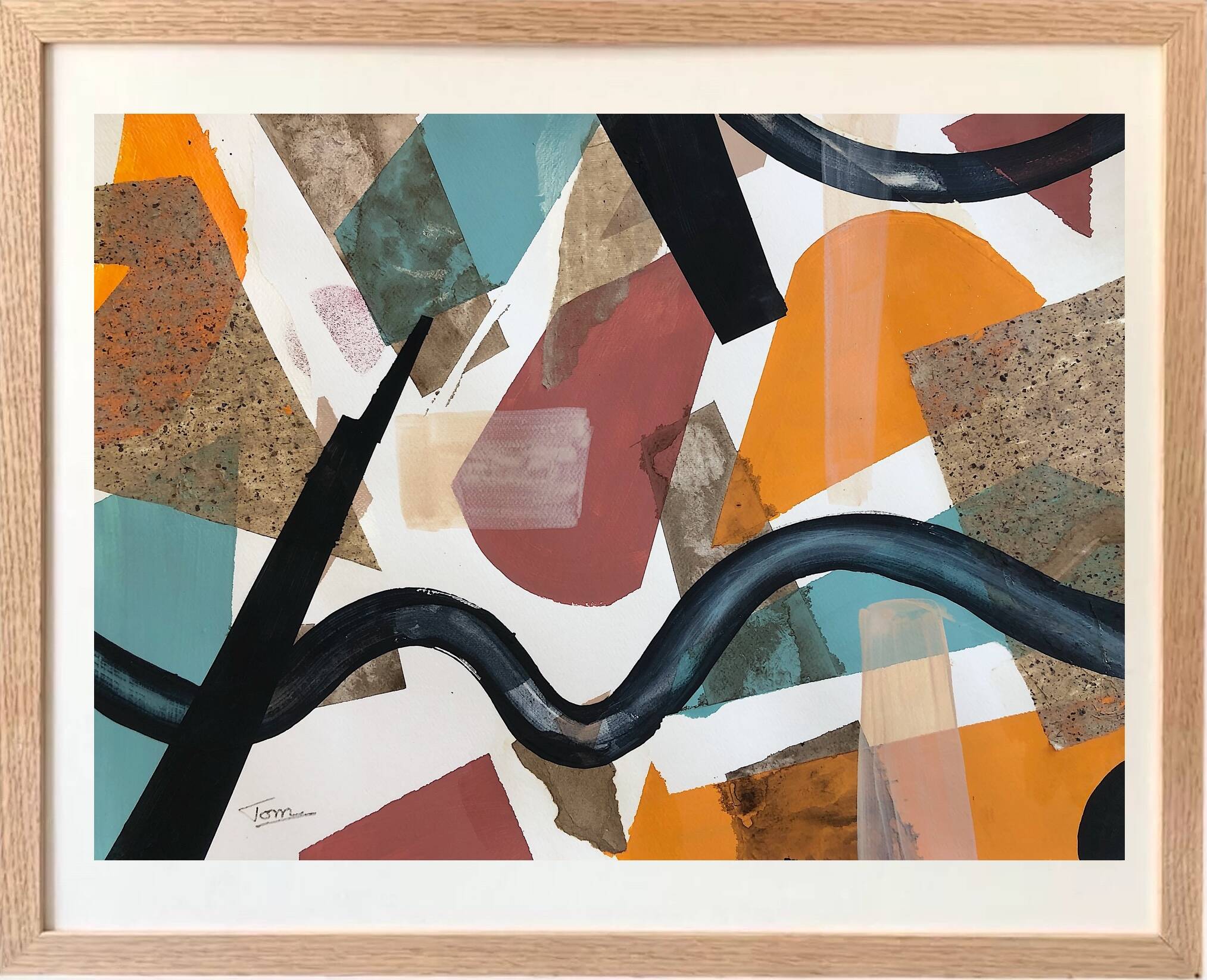 Original and unique hand-painted abstract painting