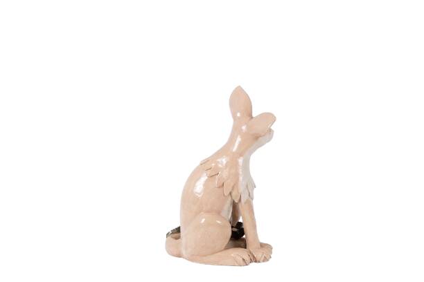 Valérie Courtet. Fennec fox in glazed stoneware. Contemporary work.