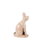 Valérie Courtet. Fennec fox in glazed stoneware. Contemporary work.