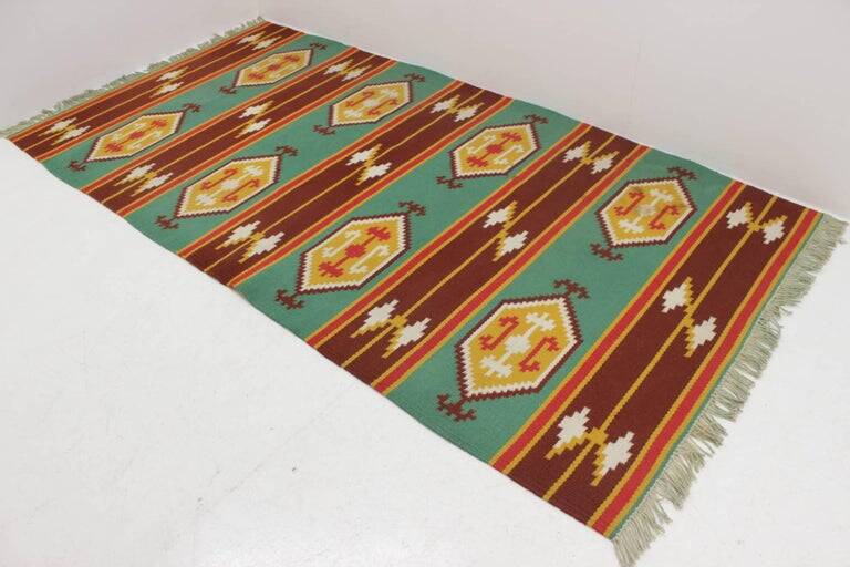 Tapis Kilim de style indien, années 1970
