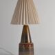 Unique Scandinavian Modern Brutalist Ceramic Table Lamp by Tilgmans, Sweden