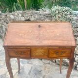 Louis XV style solid wood sloping desk.