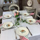 6 old flat plates made in France Digoin