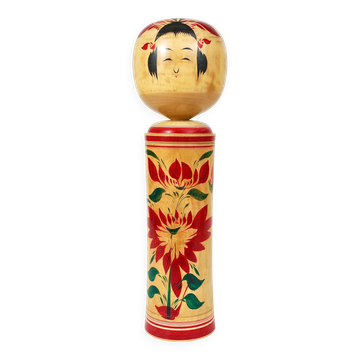 Sculpture de poupée Kokeshi Naruko décorative du nord du Japon, peinte à la main