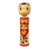 Decorative Naruko Kokeshi doll sculpture from northern Japan, hand-painted.