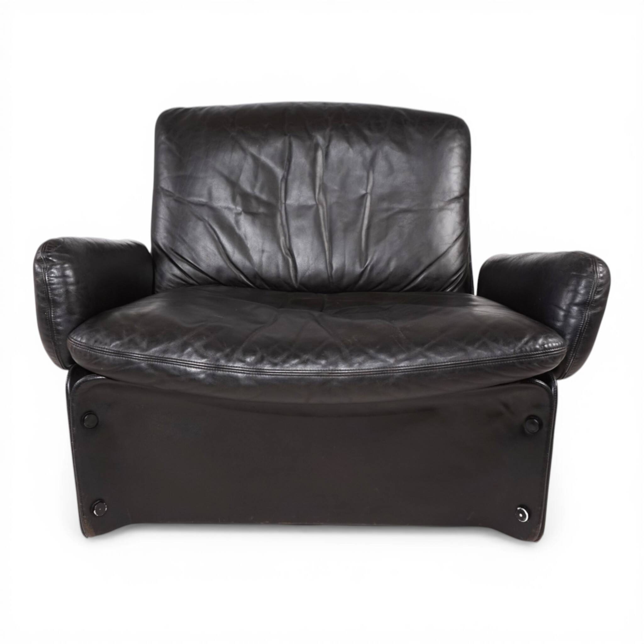 Carl Straub Leather Lounge Chair, 1970