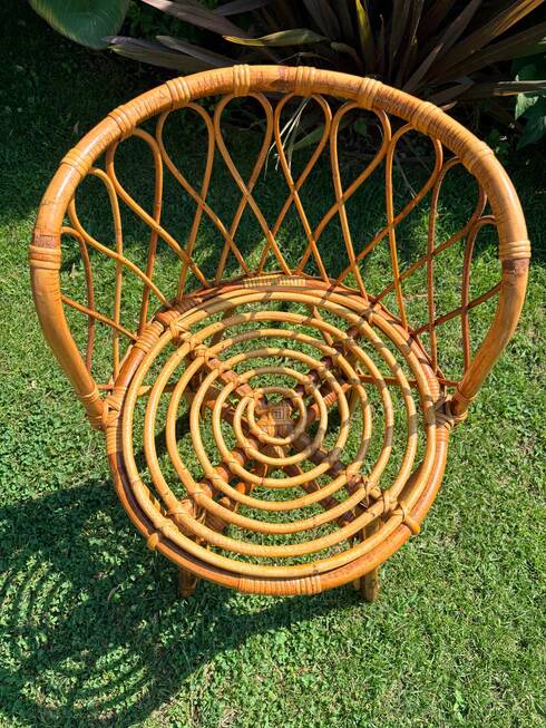 Rattan chair "Suzanne"