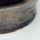 Jean Austruy ear vase in metallic black ceramic, France 1950.