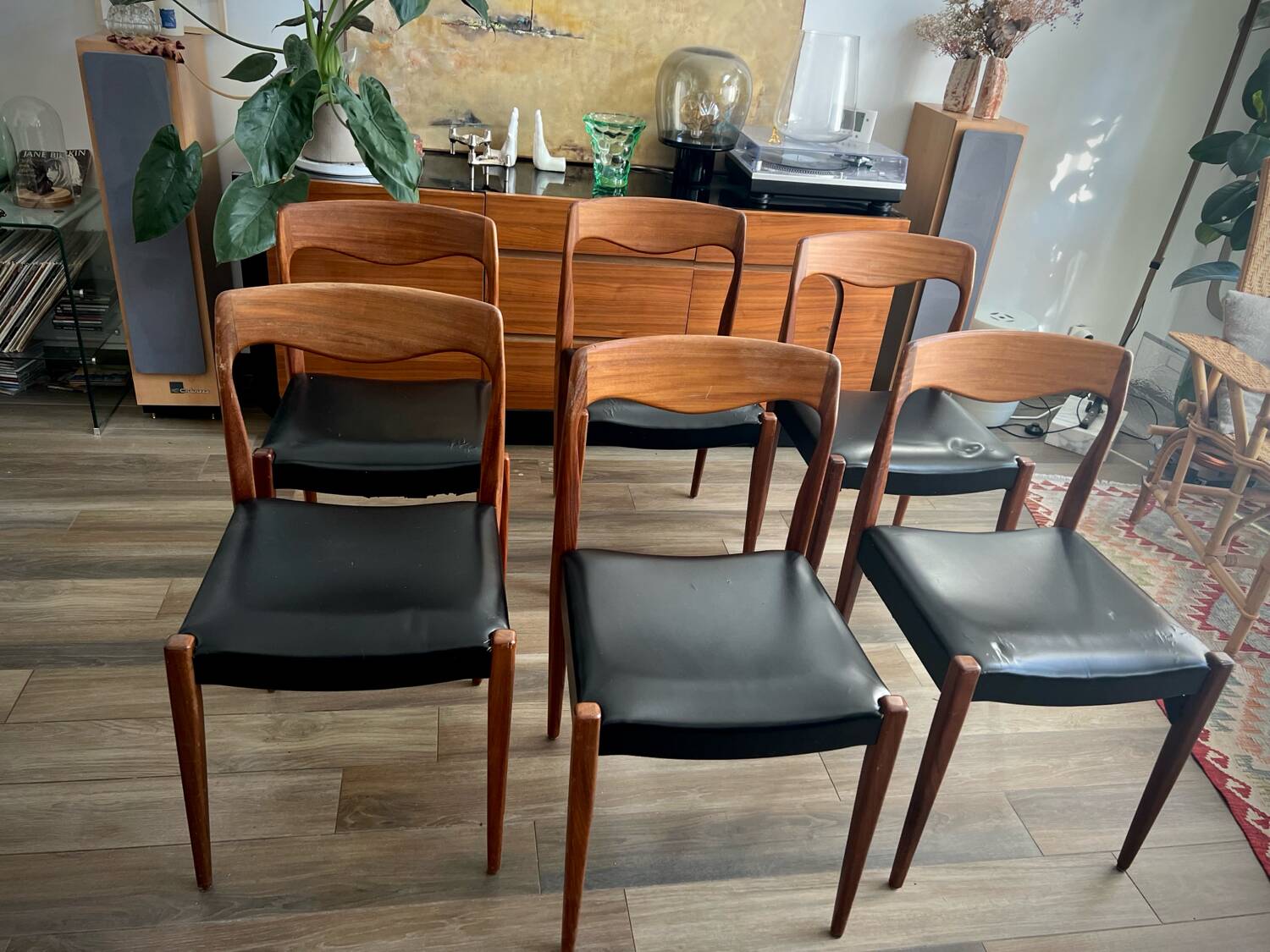 Set of 6 Roche Bobois chairs, 1960