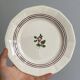 7 earthenware plates, hand-painted floral decoration, Sarreguemines, Armelle model